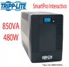 Tripp Lite OMNIVSX850, UPS interactivo de 850VA, 480W con 6 Tomacorrientes - AVR, 230V C13, entrada C14, LCD, USB, Torre
