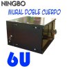 Ningbo 6U 550604100, RACK MURAL 6U DOBLE CUERPO (PIVOTANTE) METALICO ALTO: 325 MM; ANCHO: 525 MM; PROF.: 500 MM, PUERTA DE VIDRIO TEMPLADO AHUMADO CON CHAPA, INCLUYE  UN  GRUPO  DE FIJACIÓN  +  LLAVE   ALLEN