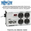 TrippLite IB4-6/220, Supresor de sobretensiones Isobar 220V, Protección Premium contra sobretensiones, picos de tensión y ruido en la línea, 4 tomacorrientes/cable de 1.83 m [6pies]