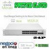 Cisco Meraki MS320-24-HW, MS320-24 L3 Cloud Managed 24 Port GigE Switch, 24 port gigabit Ethernet, 4 × SFP+ for 10G uplink, non-shared, QoS de Voz y Video, Soporta Sistema de poder redundante Cisco RPS2300, Ruteo Dinámico OSPFv2 y Estático, DHCP Relay