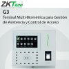 ZKTeco G3/ID WITH BATTERY, CONTROL ACCESO & ASISTENCIA FACIAL /HUELLA /RFID /CONTRASEÑA, CAP ROSTROS 300, CAP HUELLAS: 5000, CAP REGISTROS: 100000, COM: TCP/IP-GPRS-USB, 12V 3A (SI INCLUYE)