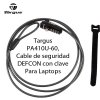 Targus PA410U-60, Cable de seguridad DEFCON con clave Para Laptops
