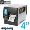 Zebra ZT411 (Red/Industrial), Soporta impresin de 4 pulgadas, 203 dpi, 356 mm/ seg, Ideal para Fbricas y Empresas de Transporte y Logstica, opcin de impresin de tags RFID, USB, RS232, Red Ethernet, Bluetooth 4.1