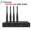 YEASTAR TG400, GATEWAY GSM SERIE TG400,4 PUERTO GSM, GSM 850/900/1800/1900 MHZ, WCDMA 850/1900 MHZ, 850/2100 MHZ, 900/2100 MHZ, PROTOCOLO SIP/IAX2, 1 PUERTO 10/100MBPS